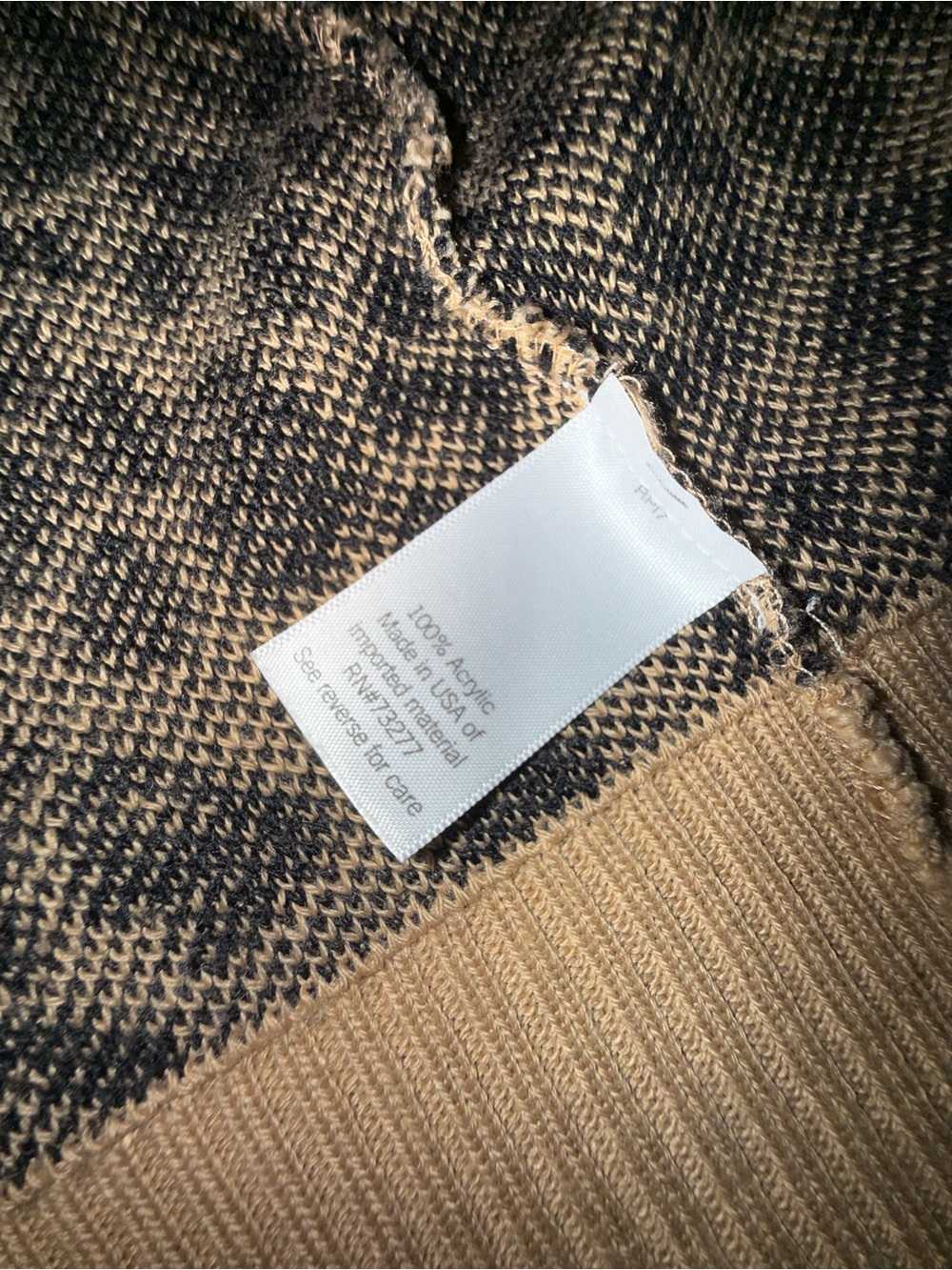 UEC Nine West Leopard Print Open-Front Cardigan in Camel & Black SZ SMALL - Picture 7 of 11
